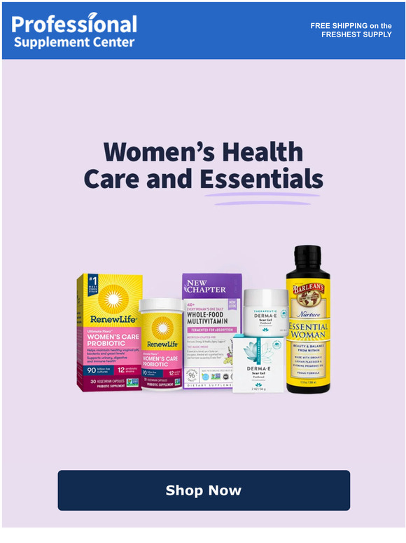 Professional Supplement Center Natural Health Essentials For Women