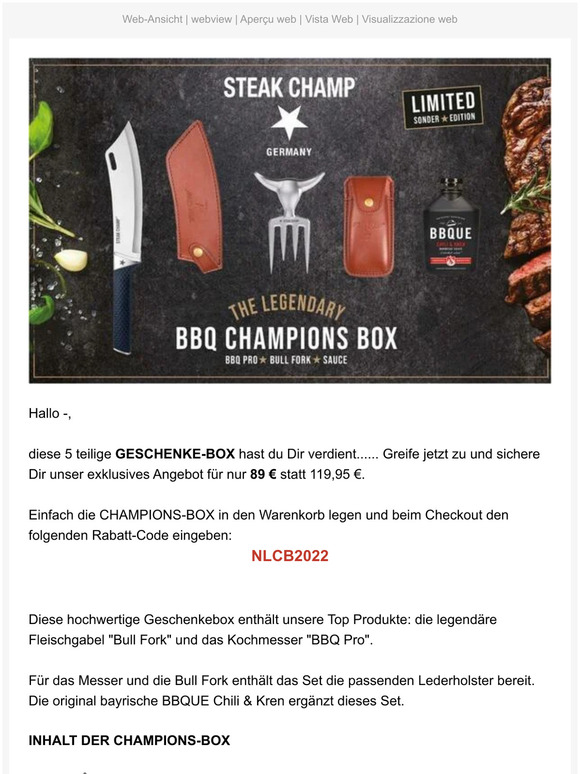 —, das hast Du Dir VERDIENT!