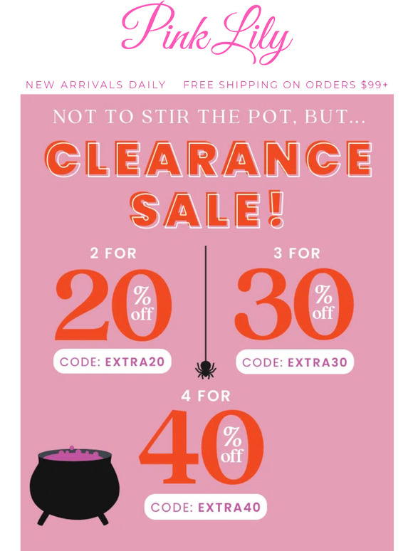 The Pink Lily Boutique SALE on SALE spend more save more edition Milled