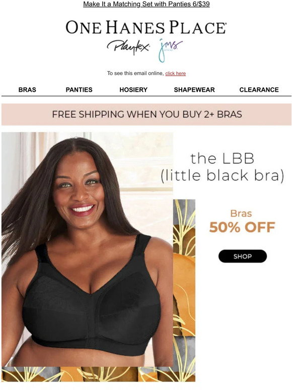 Just My Size: Smart Starts: Sales on Bras, Panties & Legwear!