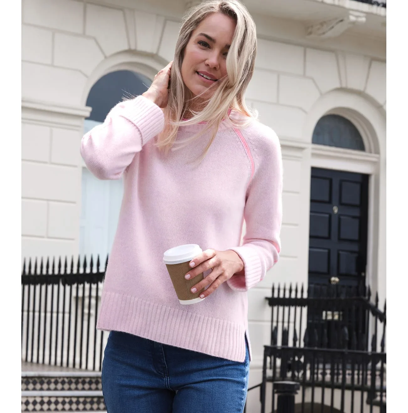 Cashmere Lofty Tipped Sweater