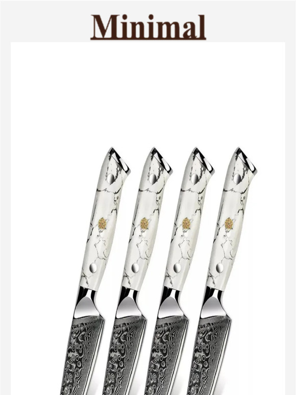 Gorgeous VG10 Japanese Damascus Steak Knife Set