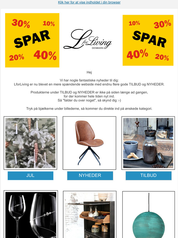 Ny webside, nye tilbud & nye produkter