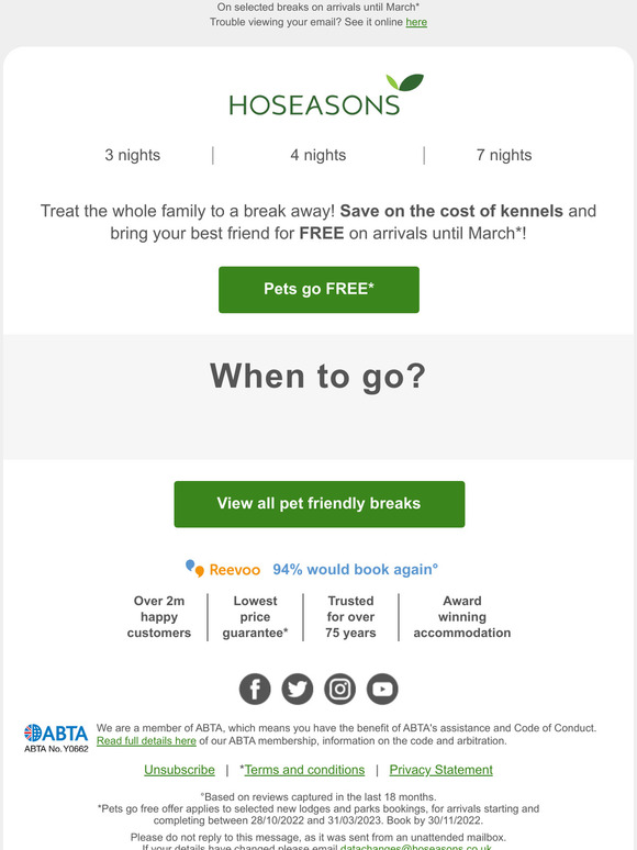 Yippee! Pets go FREE*🐾