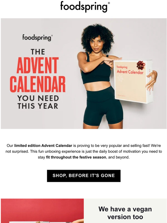 The Fitness Advent Calendar is selling fast