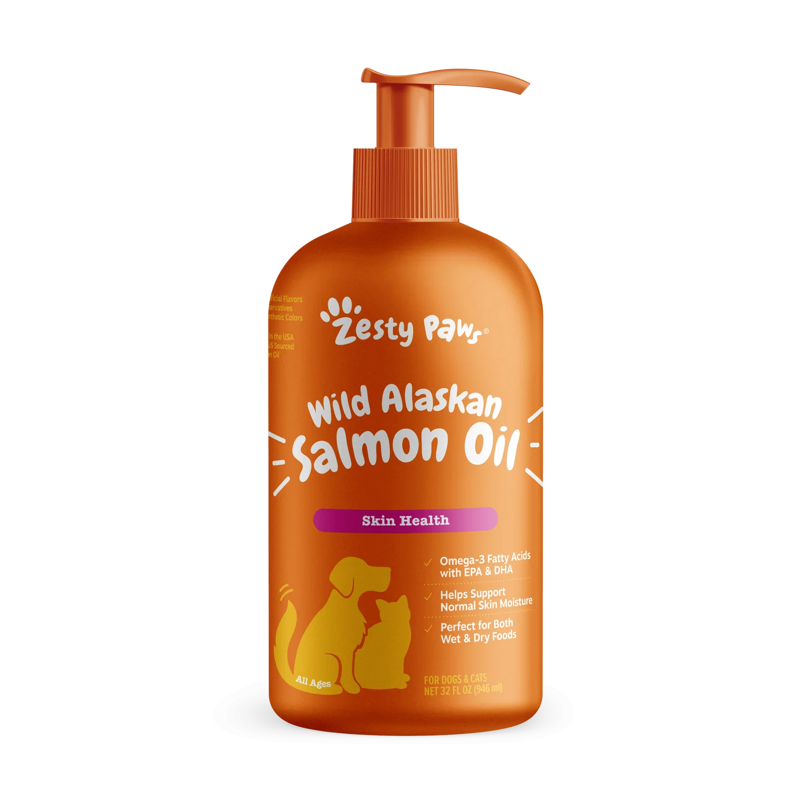 Pure Wild Alaskan Salmon Oil for Cats and Dogs
