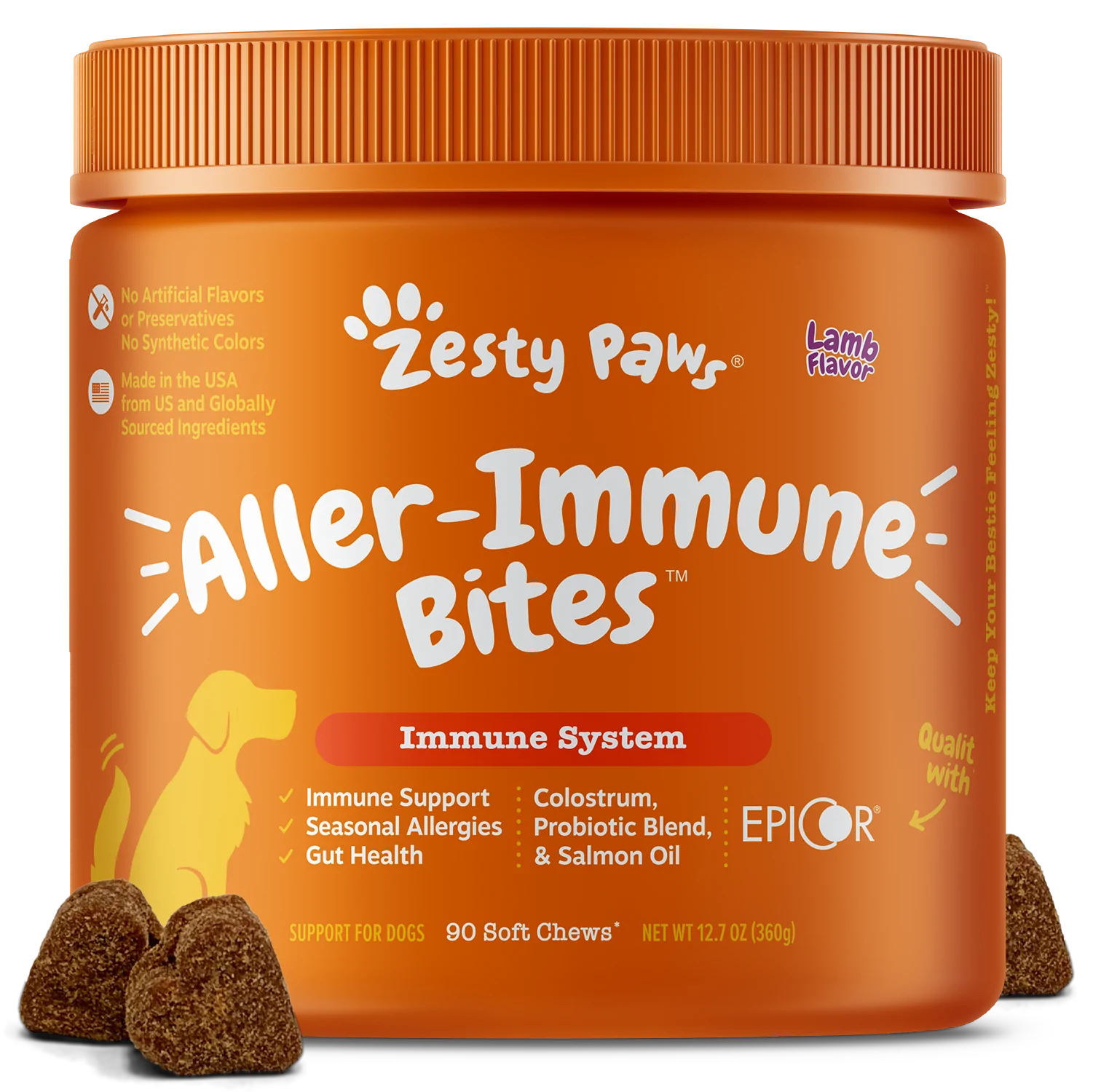 Aller-Immune Bites™ for Dogs, For Seasonal Allergies, Immune Function + Sensitive Skin & Gut Health