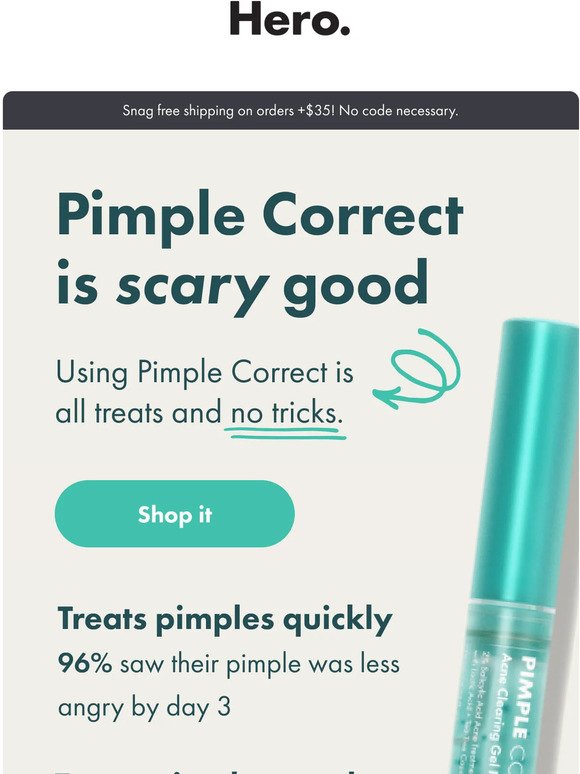 Imagine not using Pimple Correct. Now that’s scary! 😱