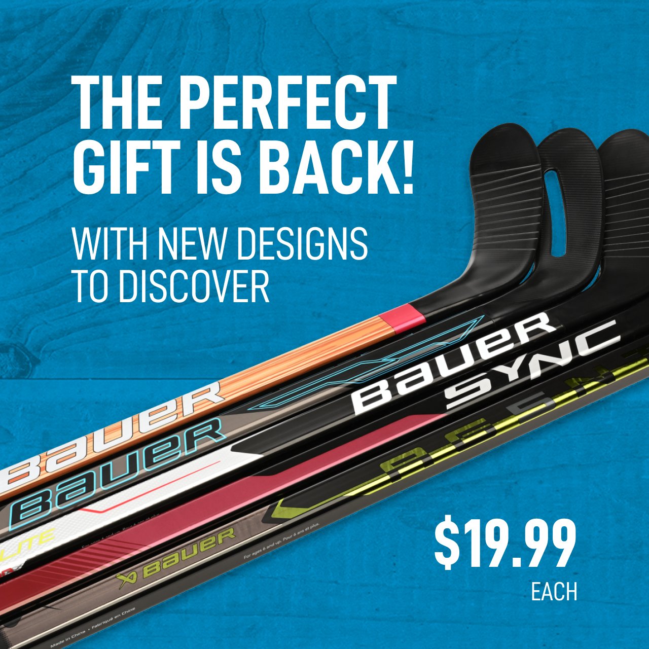 TSR Hockey/Lacrosse - Mystery Mini Sticks are back with 5 different stick  designs! SLING, HyperLite Kane, HyperLite Pettersson, GEO Pastrnak, and  Vapor XXX Lite! Which one would you be most excited to