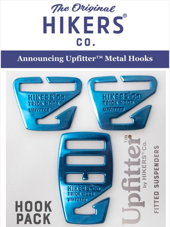 New interchangeable metal hook packs for your Upfitters!