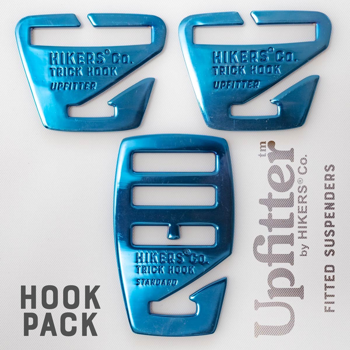 Upfitter™ Suspenders Standard Metal Hook Packs - now available in Electric Blue