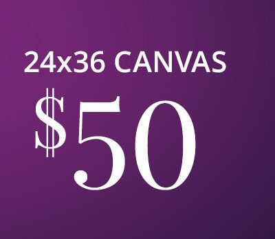 Last Chance: 24x36 Canvas For Only $50