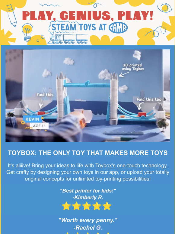CAMP Make Your Own Toys with TOYBOX 👾 Milled
