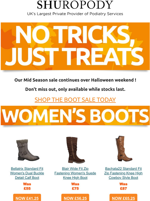 Shuropody boots outlet sale