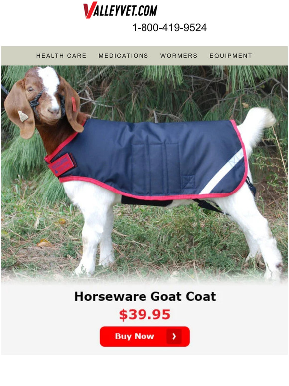 Valley Vet Supply Coats for goats! Milled