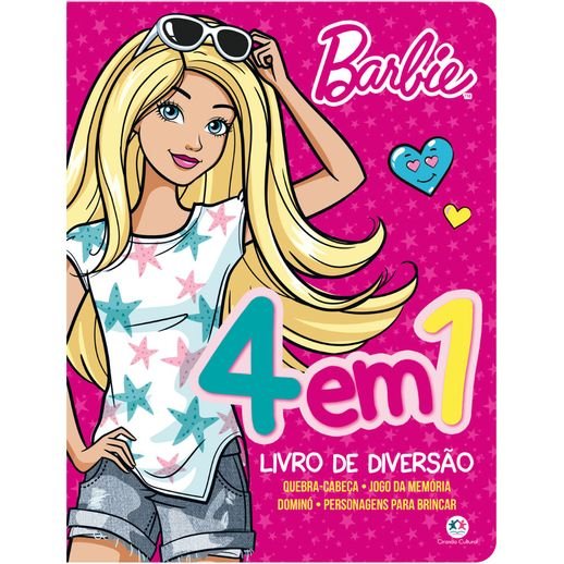 Livro de Diversão Barbie 4 em 1 - Ciranda Cultural