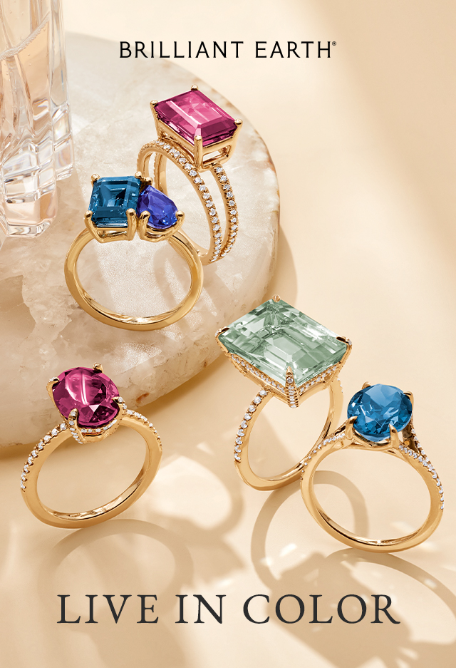 Soiree London Blue Topaz and Diamond Cocktail Ring - Brilliant Earth