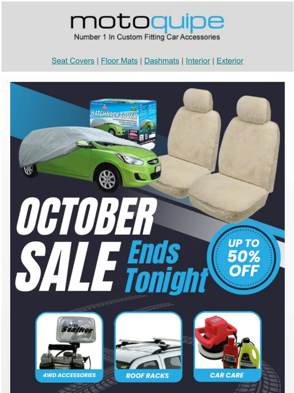 October Sale Ends Tonight!