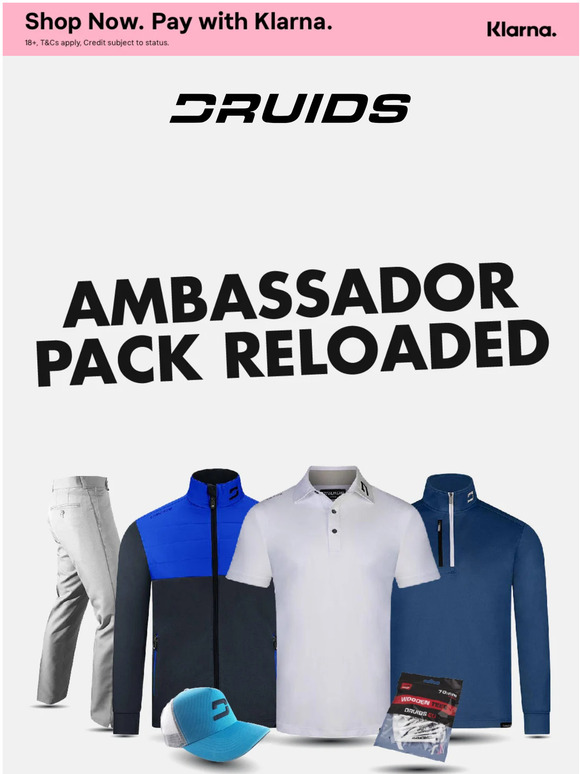 Druids Golf AMBASSADOR PACK SELLING FAST! Milled