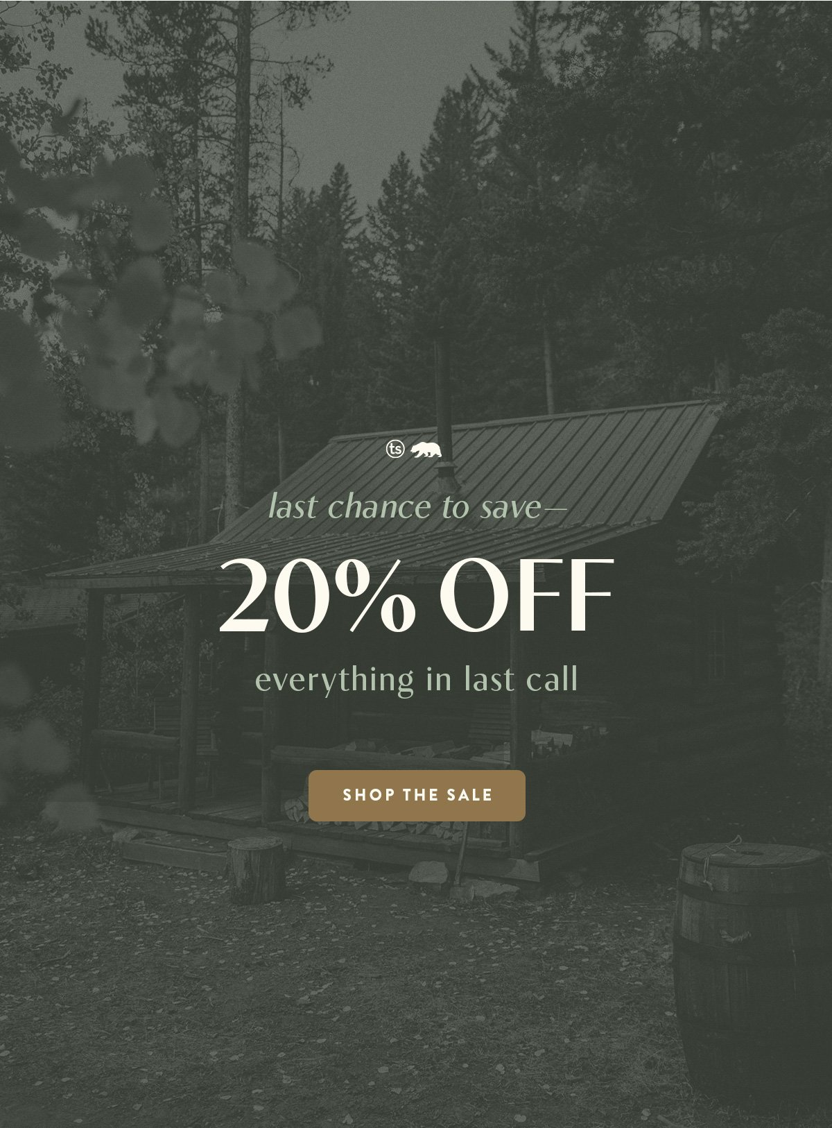 Last Chance to Save--20% Off Everything in Last Call