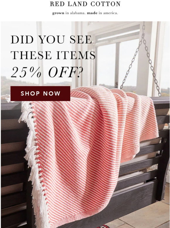Redland Cotton Seconds Salenull