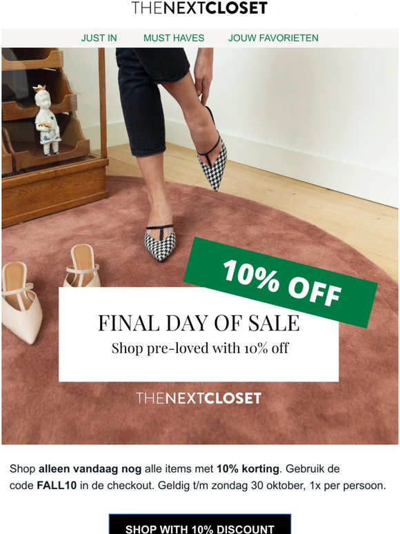 Final Day | 10% OFF Everything