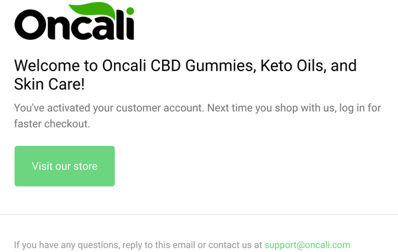 Customer account confirmation