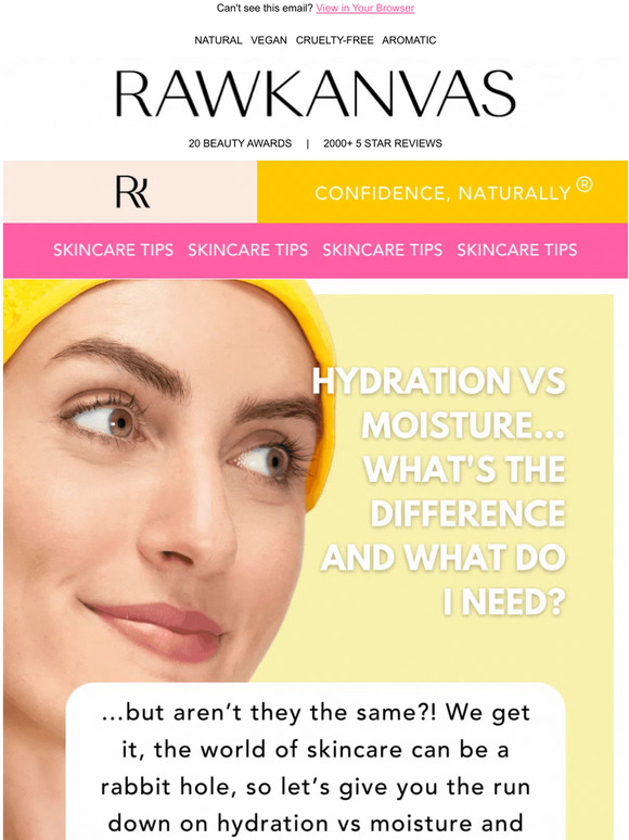 RAWKANVAS Which do you need hydration or moisture? 🧐 Milled