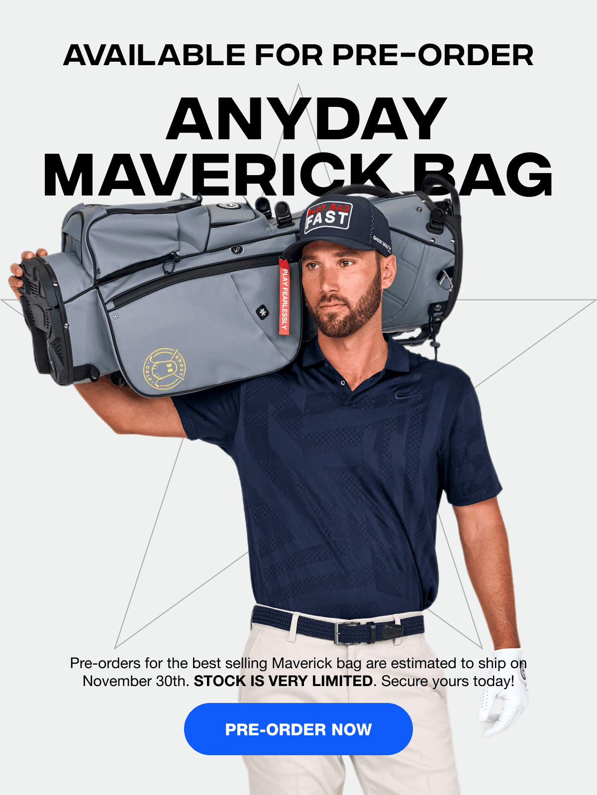 Ghost Golf Our Maverick Golf Bag is Ready For PreOrder Milled