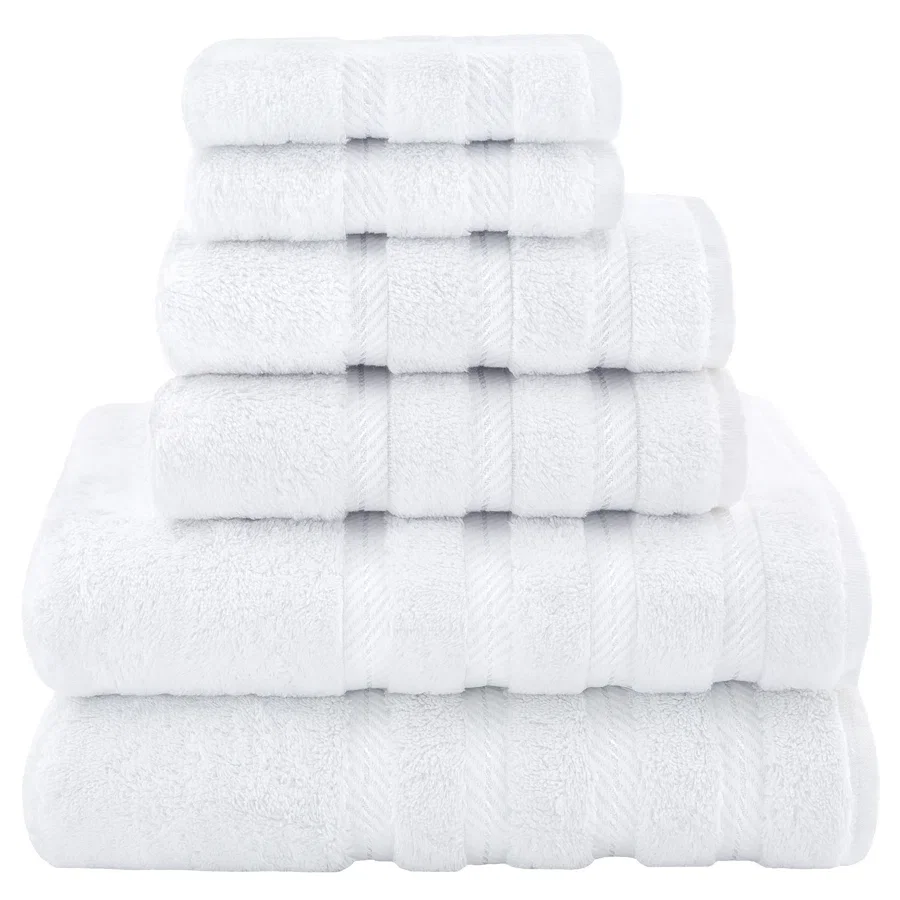Darcelle 6 Piece Turkish Cotton Towel Set