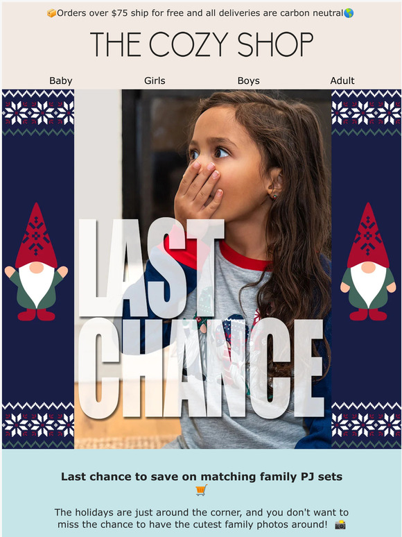 🚨Last chance to save on holiday PJs! 😱