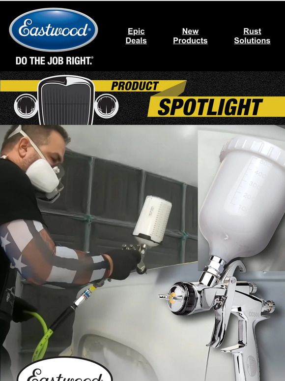 The Eastwood Company 💡 Check Out Eastwood’s CC500 Paint Gun Milled