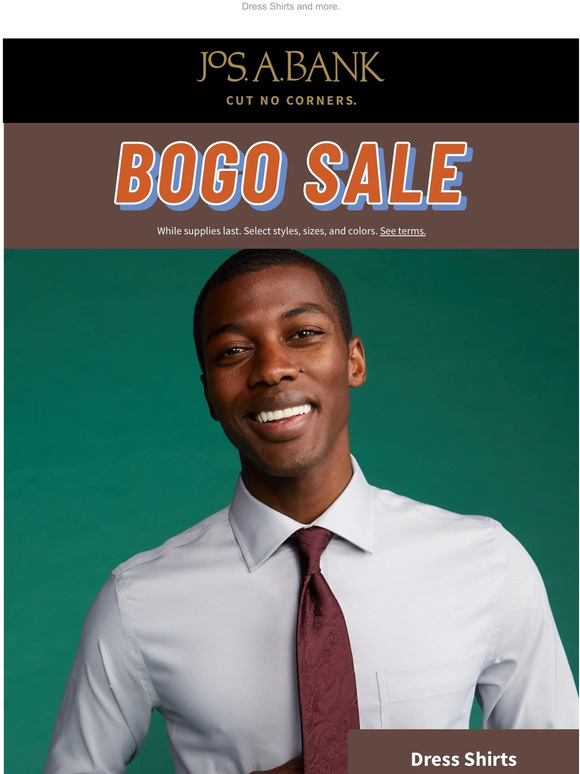 Jos. A. Bank ON SALE. Milled