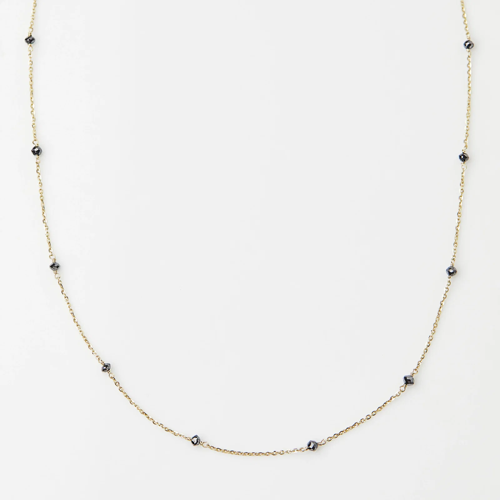 Image of Black Diamond Station Necklace