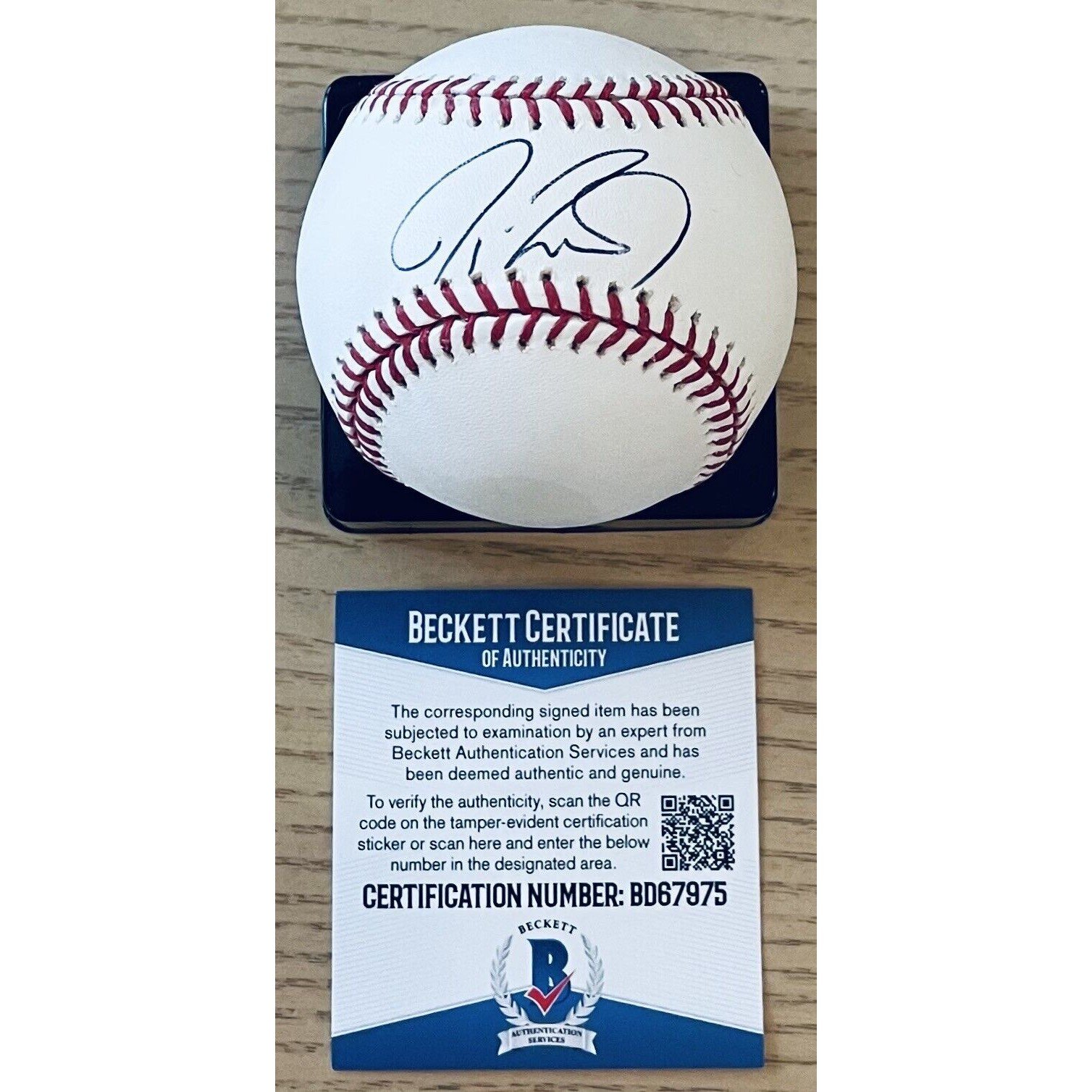 Jayson Werth Autographed Signed Licensed Beckett Authenticated New Major League Baseball