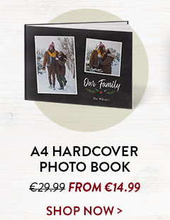 A4 hardcover photo book | was €29.99 from €14.99
