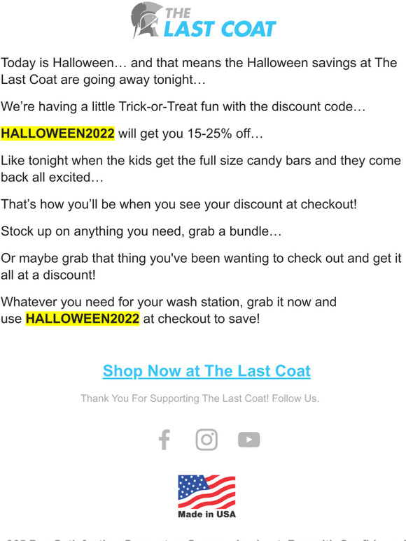 Last Day to Save!