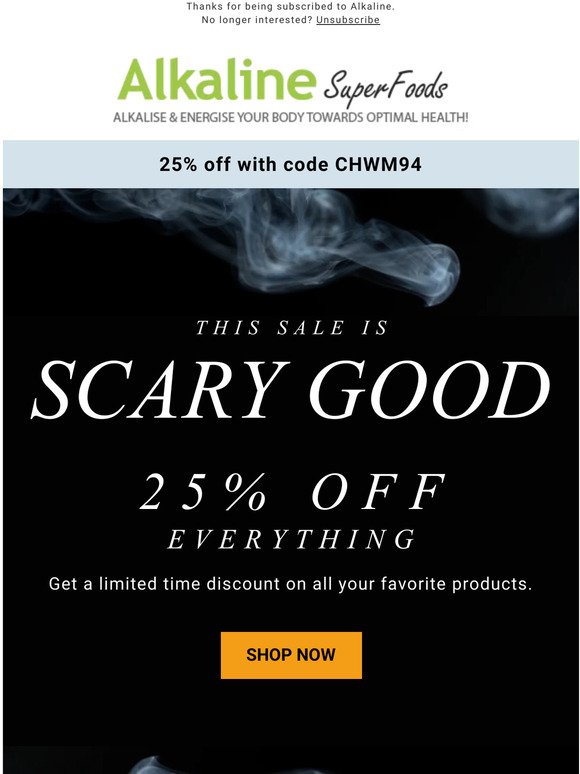 Happy Halloween 25% Discount Sale
