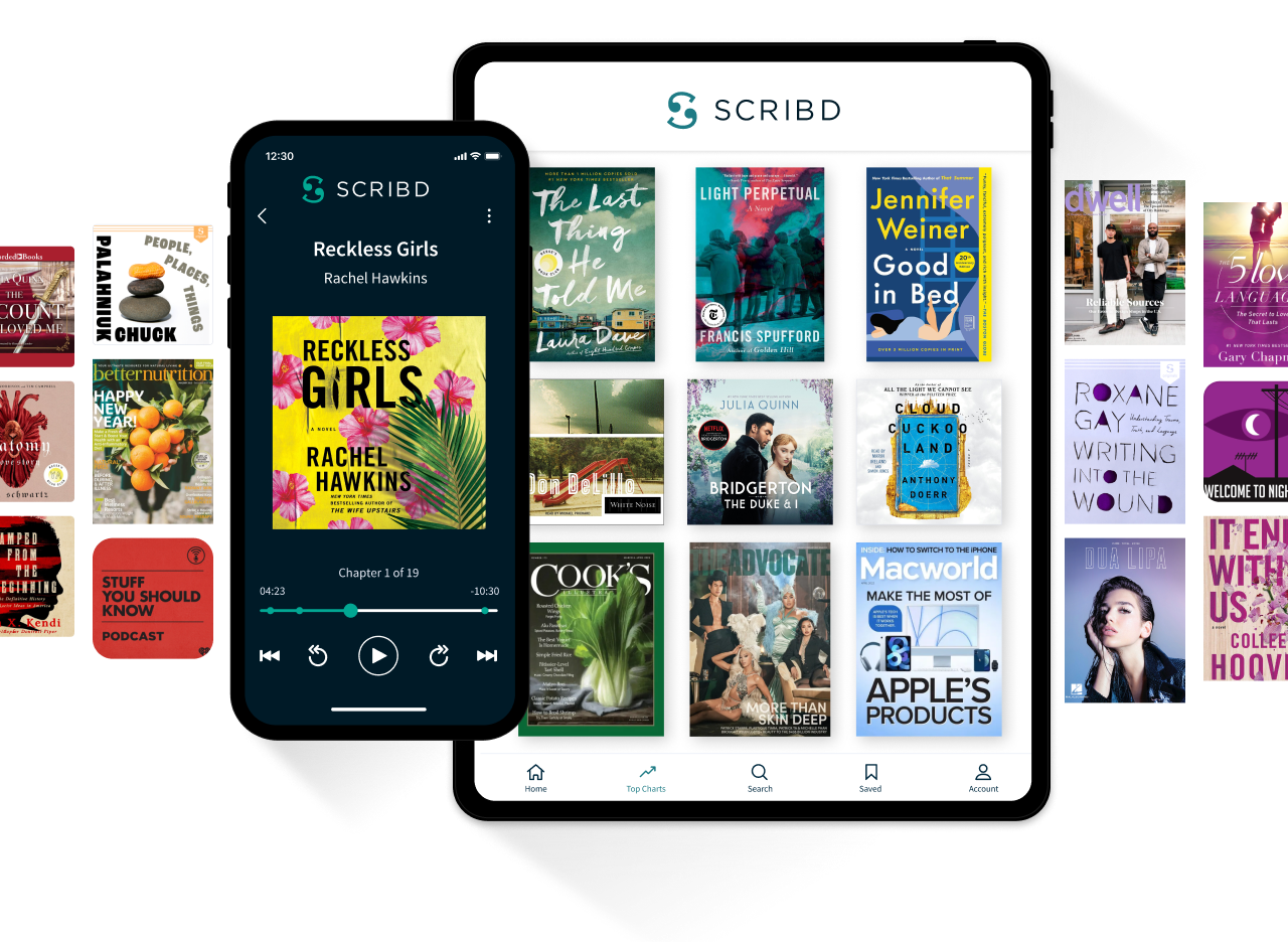 Scribd —, how does 30 days of free reading sound?