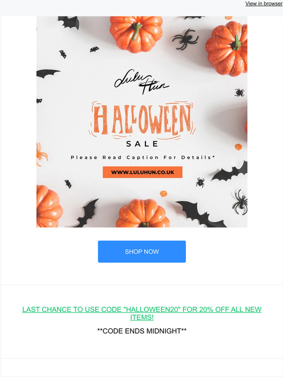 Last chance for your Halloween discount! 🦇