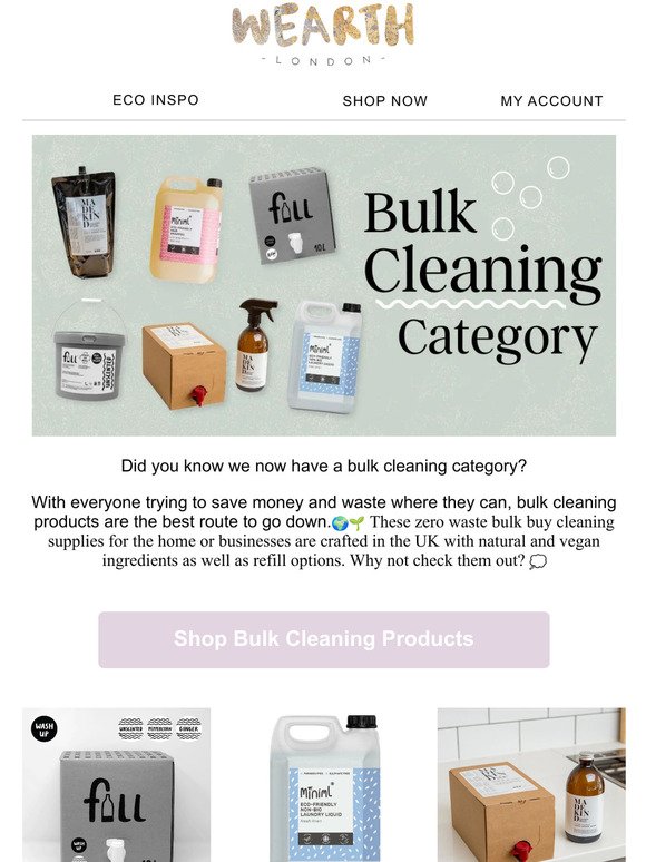 Bulk Cleaning Products 💚🧼