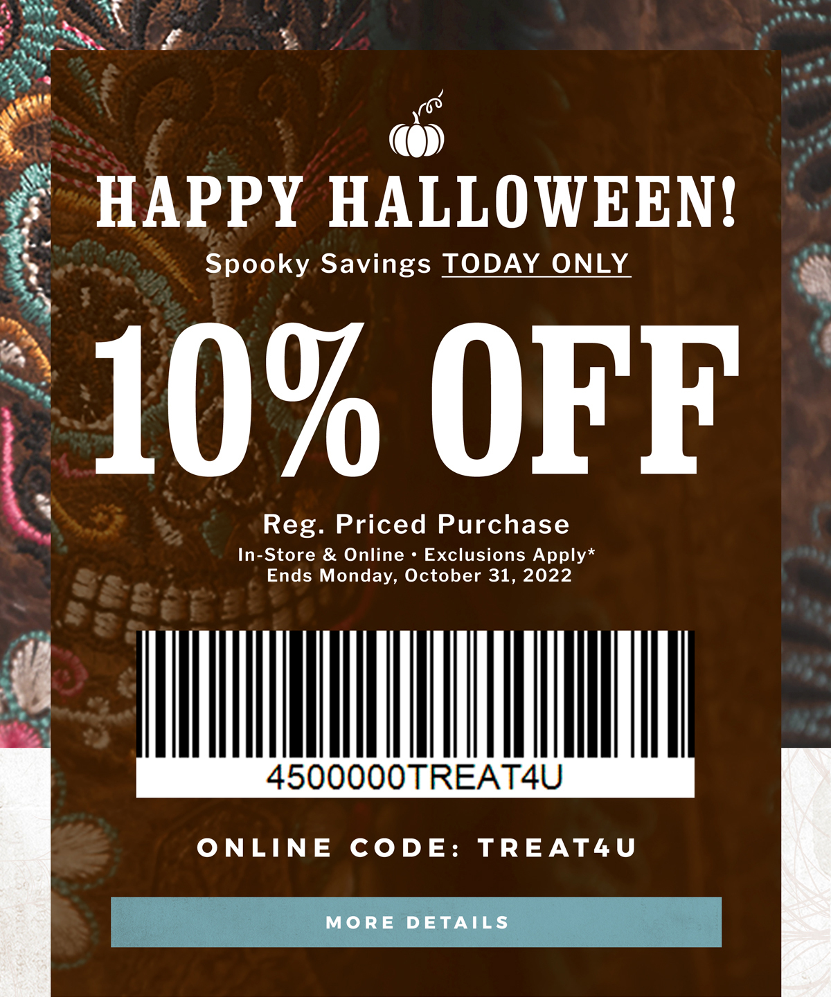 Cavender's: TODAY ONLY 🎃10% Off Reg. Priced Purchase | Milled, image size:1200x1440