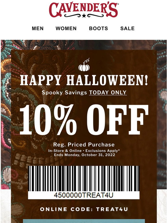Cavenders : TODAY ONLY 🎃10% Off Reg. Priced Purchase | Milled
