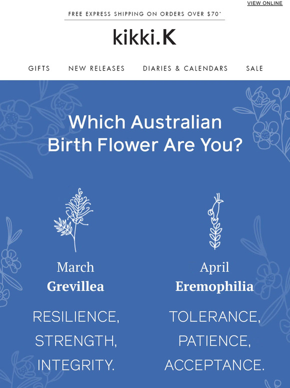 kikki.K Which Australian birth flower are you? Milled