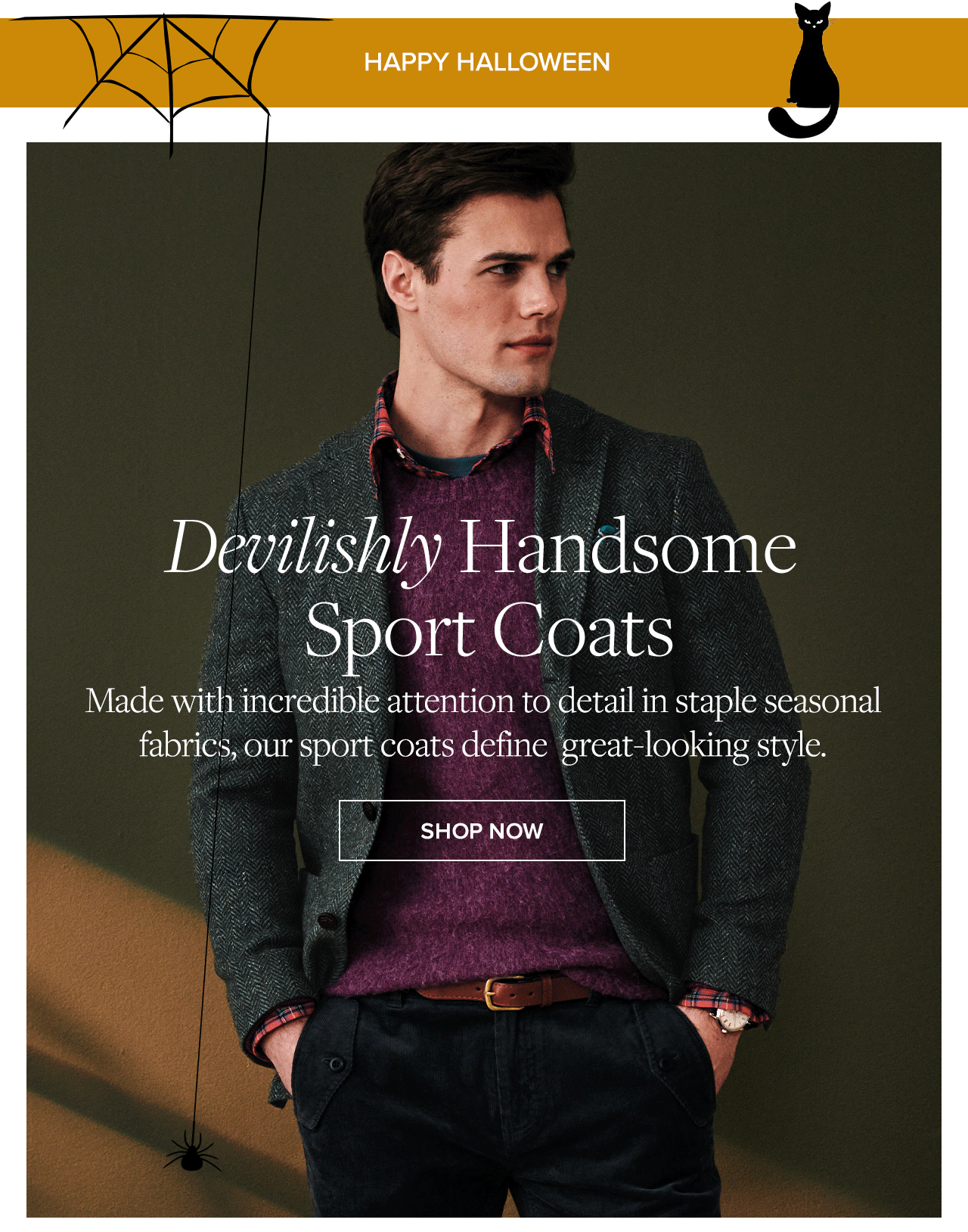 Brooks Brothers Our treat, free shipping on fall’s staple sportcoats Milled