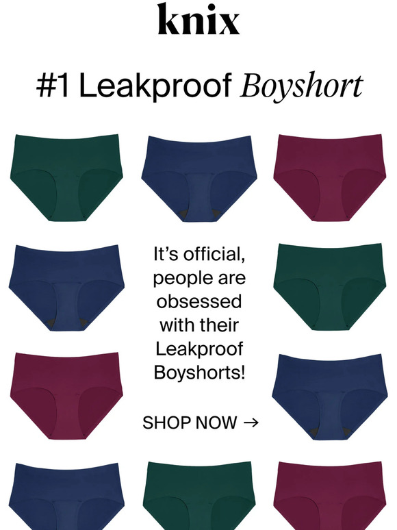Knix Meet the Leakproof Boyshort Milled