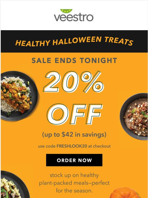 ENDS TONIGHT! 20% off spooky good savings 👻🎃