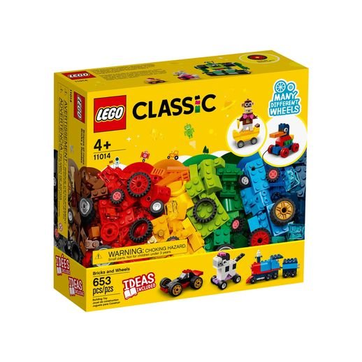 Lego Classic 11014 Blocos e Rodas 653 Peças - Lego