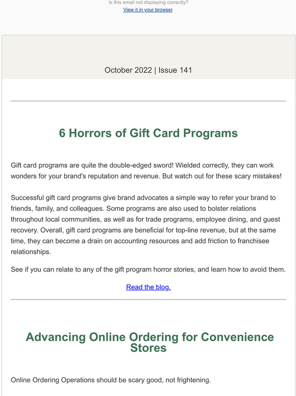 [Halloween Edition] Paytronix October Newsletter