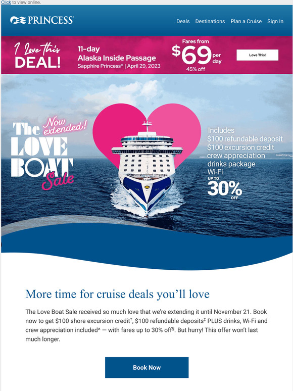 Princess Cruises Black Friday comes early a deal you'll love! Milled